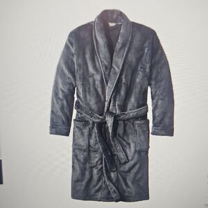 Calvin Klein Charcoal Plush Robe
